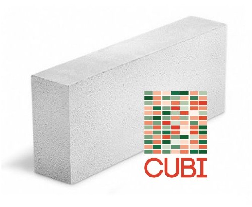 Газобетонный блок CUBI D600 B3,5 F100 625х250х150 ровный