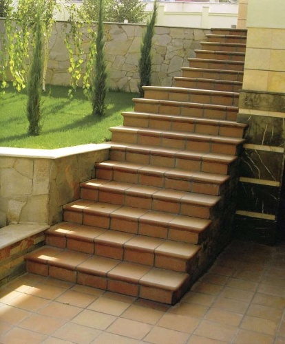 Клинкерная ступень фронтальная Recto T-4 Natural Gresan 250x330x50/20 мм